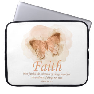 Christelijke bijbel Verse Butterfly voor vrouwen:  Laptop Sleeve