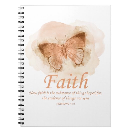 Christelijke bijbel Verse Butterfly voor vrouwen: Notitieboek (Voorkant)