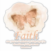 Christelijke bijbel Verse Butterfly voor vrouwen:  Sticker (Voorkant)