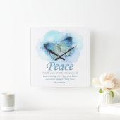 Christelijke bijbel Verse Butterfly voor vrouwen: Vierkante Klok (Huis)