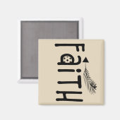 Christelijke Bijbel Verse Faith Up Arrow Magneet (Voorkant / Achterkant)