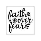 Christelijke bijbel verse geloof over angst rubberstempel (Afrduk)