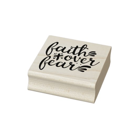 Christelijke bijbel verse geloof over angst rubberstempel (Stempel)