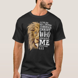 Christelijke Bijbel Verse Gifts Mannen Pap Lion Ju T-shirt