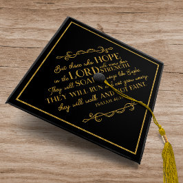 Christelijke Bijbel Verse Isaiah 40 Gold Foil