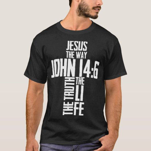 Christelijke Bijbel Verse Jesus De manier waarop J T-shirt (Voorkant)