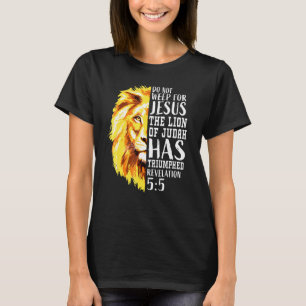 Christelijke Bijbel Verse Jesus Faith Lion Judah G T-shirt