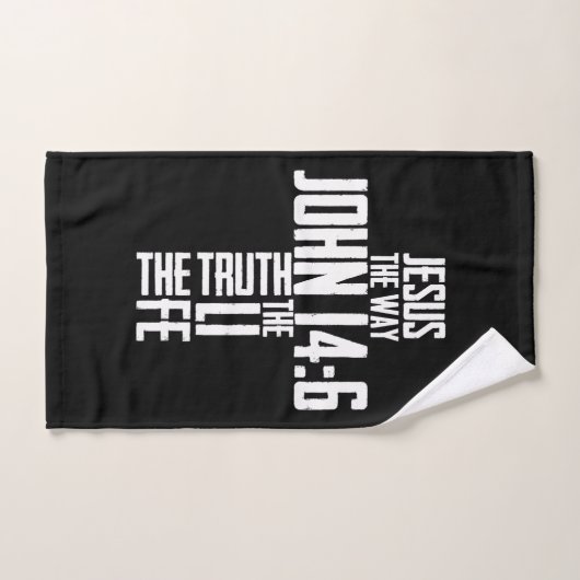 Christelijke Bijbel Verse Jesus The Way John 14:6 Handdoek (Handdoek)