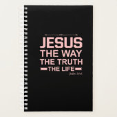 Christelijke Bijbel Verse Jesus Way Truth Life Planner (Voorkant)
