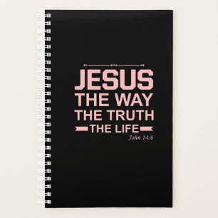 Christelijke Bijbel Verse Jesus Way Truth Life Planner