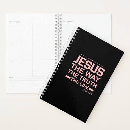 Christelijke Bijbel Verse Jesus Way Truth Life Planner (Display)