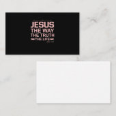 Christelijke Bijbel Verse Jesus Way Truth Life Visitekaartje (Voorkant / Achterkant)