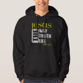 Christelijke Bijbel Verse John 146 1 Hoodie (Voorkant)