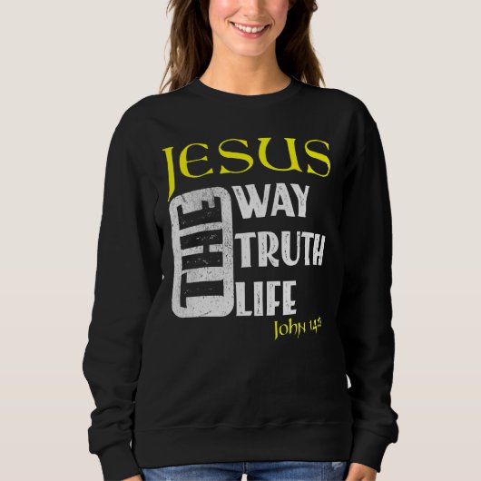 Christelijke Bijbel Verse John 146 1 Trui (Voorkant)