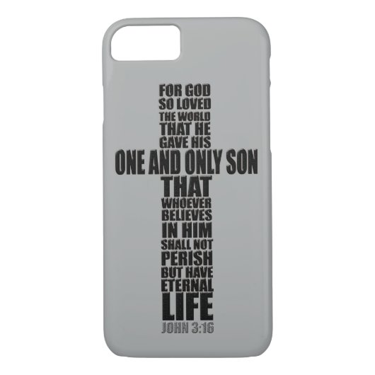 Christelijke Bijbel Verse John 3:16 Case-Mate iPhone Case (Achterkant)