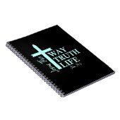 Christelijke Bijbel Verse John Notitieboek (Rechterzijde)