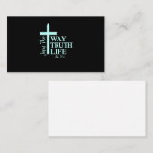 Christelijke Bijbel Verse John Visitekaartje (Voorkant / Achterkant)