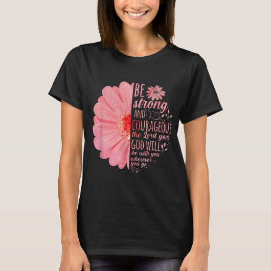 Christelijke Bijbel Verse Joshua 19 Bloem T-shirt (Voorkant)
