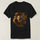 Christelijke Bijbel Verse Joshua 19 Lion T-shirt (Design voorkant)
