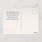 Christelijke Bijbel Verse Malachi 4:6 Vaderdag Briefkaart (Achterkant)