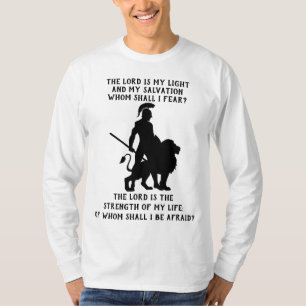 Christelijke Bijbel Verse Psalm 27 T-shirt