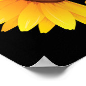 Christelijke Bijbel Verse Psalm 34:8 Zonnebloem Poster (Hoek)