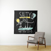 Christelijke Bijbel Verse Salty en Lit Matthew Wandkleed (In situ)