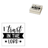 Christelijke bijbel Verse Trust in the Lord Rubberstempel (Gestempeld)