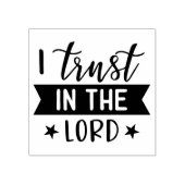 Christelijke bijbel Verse Trust in the Lord Rubberstempel (Afrduk)