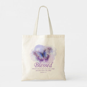 Christelijke bijbel, verse vlinder, voor vrouwen:  tote bag