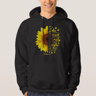 Christelijke Bijbel Verse Zonnebloemscriptie Relig Hoodie