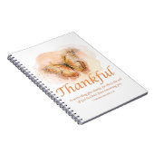 Christelijke bijbel vlinder voor vrouwen: bedankt notitieboek (Rechterzijde)