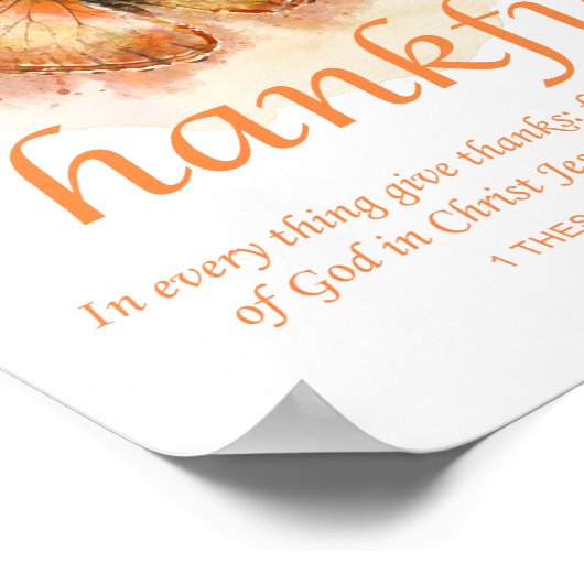 Christelijke bijbel vlinder voor vrouwen: bedankt poster (Hoek)