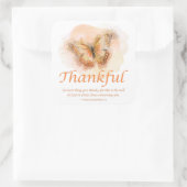 Christelijke bijbel vlinder voor vrouwen: bedankt vierkante sticker (Tas)