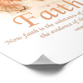 Christelijke bijbel vlinder voor vrouwen: geloof poster (Hoek)