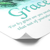 Christelijke bijbel vlinder voor vrouwen: Grace Poster (Hoek)