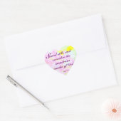 Christelijke Bijbel voor scripts Verse taak Floral Hart Sticker (Envelop)