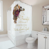 Christelijke bijbel voor vrouwen Verse: Wees dankb Douchegordijn (In situ)