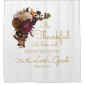 Christelijke bijbel voor vrouwen Verse: Wees dankb Douchegordijn (Voorkant)