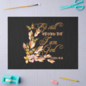 Christelijke bijbelbus met 46:10-bloem tissuepapier (Craft)