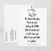 Christelijke Bijbelcitaat Inspiratie Felicitatie Briefkaart (Voorkant / Achterkant)