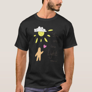 Christelijke Bijbelcitaat Matthew 514 U bent de di T-shirt
