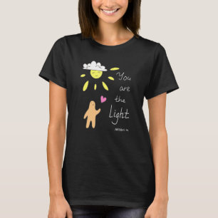 Christelijke Bijbelcitaat Matthew 514 U bent de di T-shirt