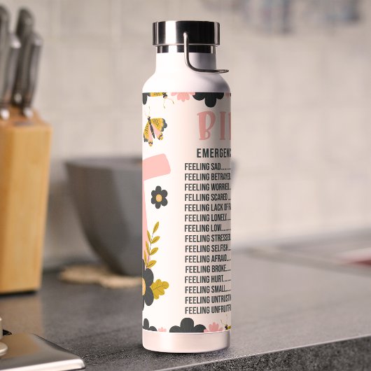 Christelijke Bijbelnoodnummers Waterfles