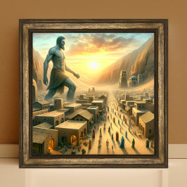 Christelijke Bijbelreuzen in de Canadese kunst Poster