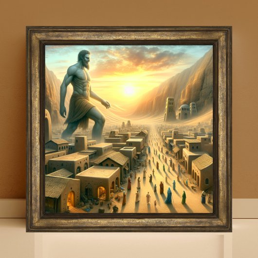 Christelijke Bijbelreuzen in de Canadese kunst Poster