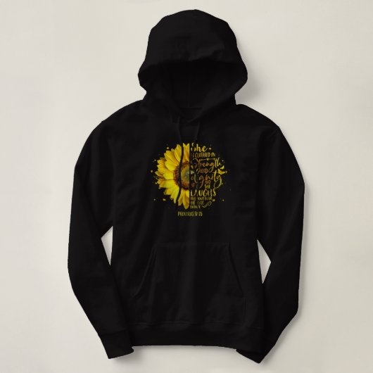 Christelijke bijbels Zonnebloescriptie Religieuze  Hoodie (Design voorkant)