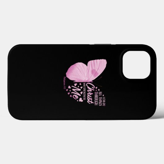 Christelijke bijbelschotel voor vrouwelijke vlinde Case-Mate iPhone case (Achterkant (horizontaal))