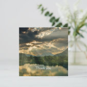 Christelijke Bijbelscripts Bedankt Zonneverlichtin Kaart (Staand voorkant)