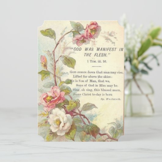  Christelijke Bijbelscripts Feestdagenkaart (Staand voorkant)